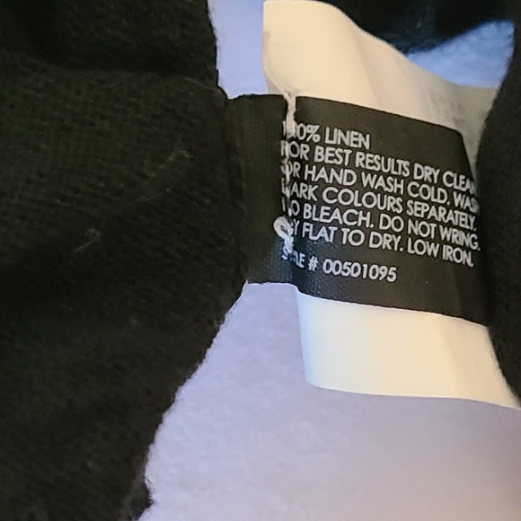 Club Monaco Black 100% Linen Cardigan XS Quarter Sleeve Lightweight - Picture 4 of 6